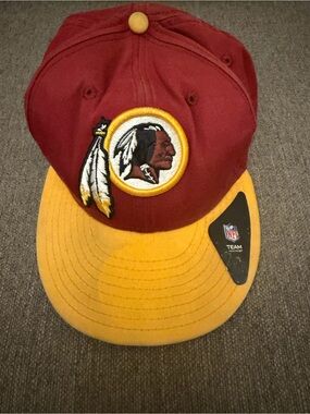 NFL Burgundy and Gold Team Logo Men's Hat